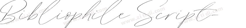 Bibliophile Script字体转换